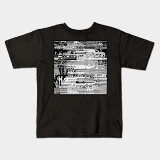 Grey glitch Kids T-Shirt